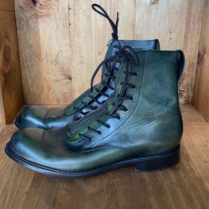 ESQUIVEL HOMEMADE BOOTS DOUBLE ZIPPER 12 LACE UP